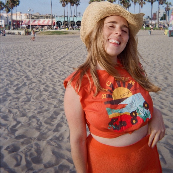 Micas - Big Sur Top and Orange Knit Skirt - Size M - Picture 7 of 7